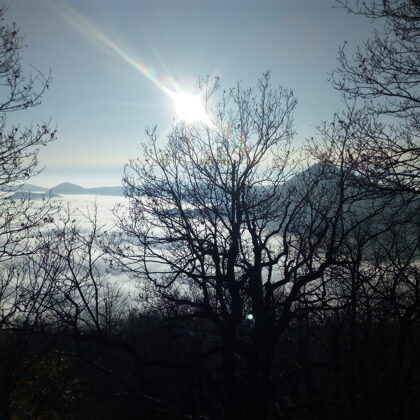 Výhled na Milešovku z Kletečné