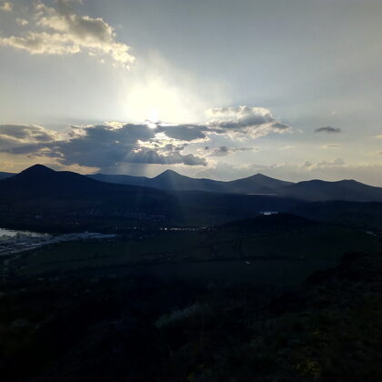 Výhled na České středohoří od Radobýlu